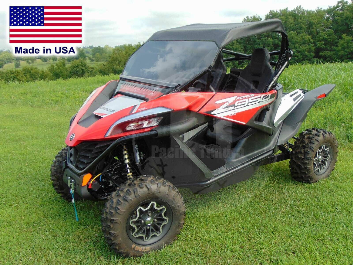 HARD WINDSHIELD & ROOF for CF Moto ZForce 950 - Canopy - Soft Top - Heavy Duty