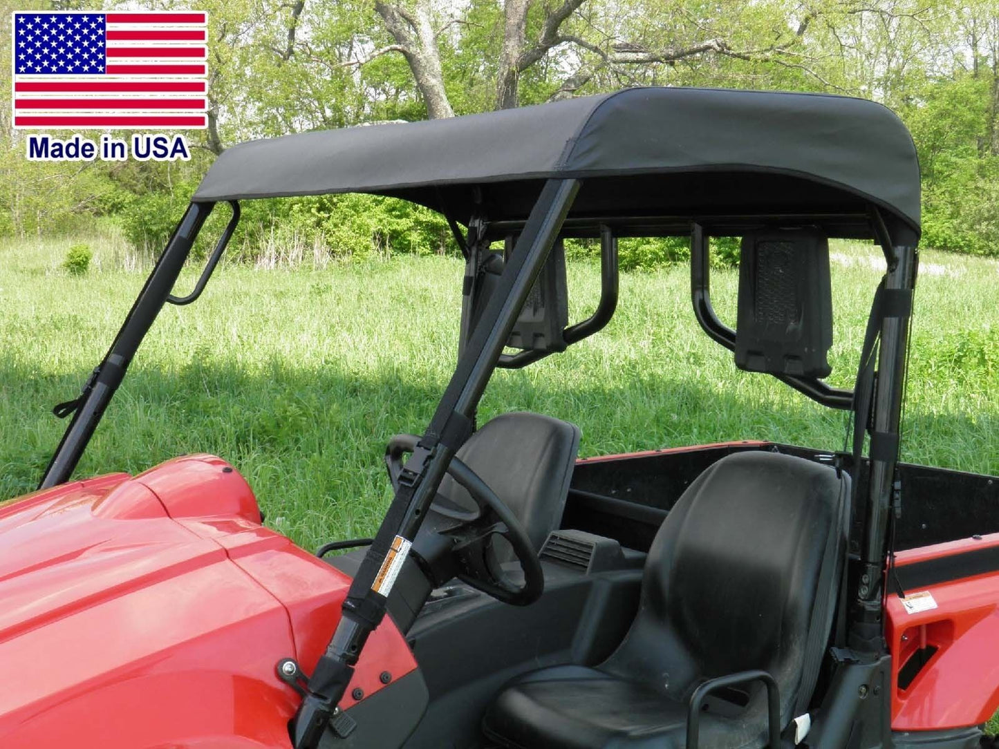 Half Cab for Kymco 500 - HARD WINDSHIELD, Roof & Rear Window - Soft Material