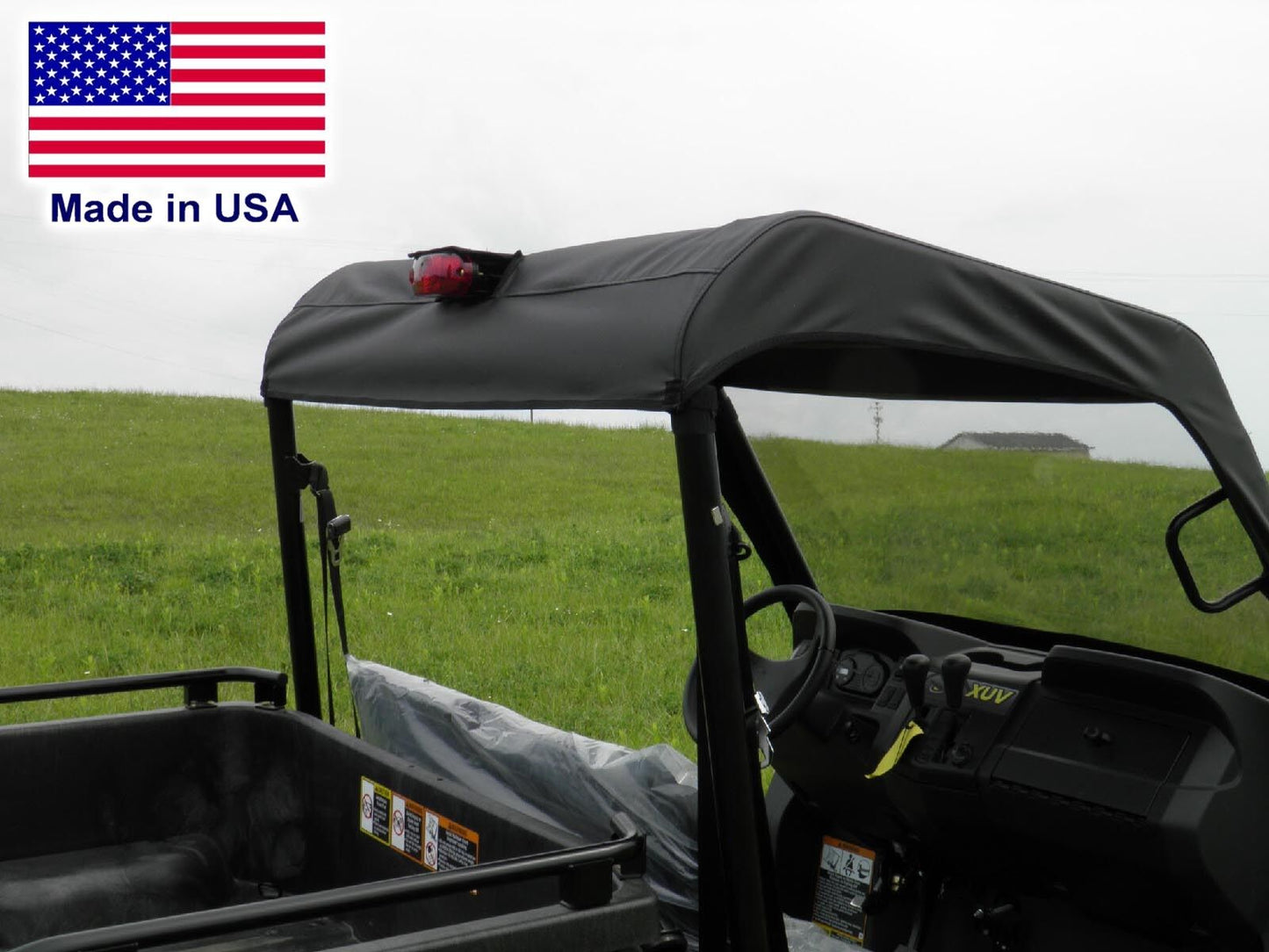 VINYL WINDSHIELD & ROOF for John Deere Gator XUV 550/560/590 - Soft Top