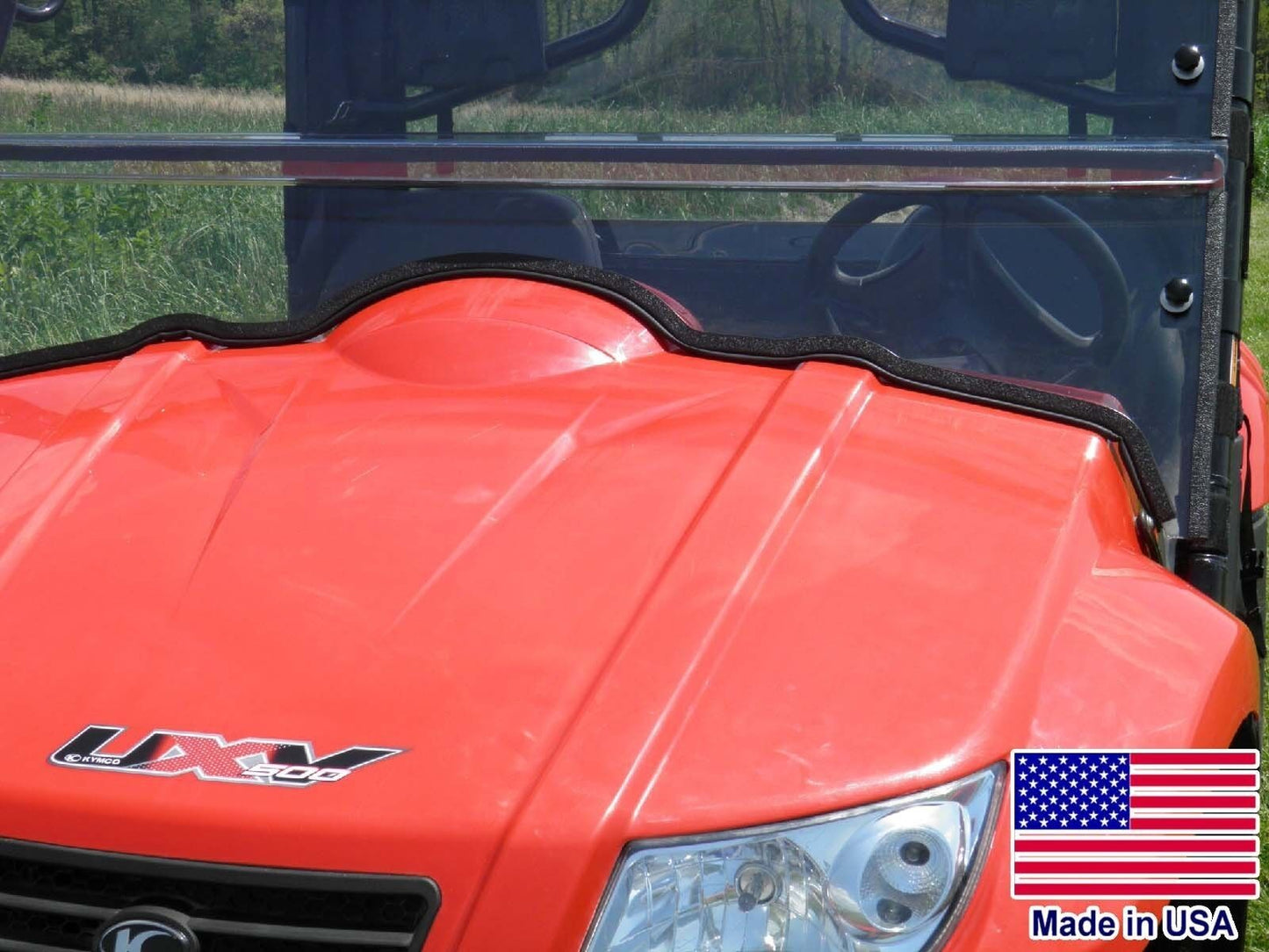 FULL Enclosure for Kymco 500 / 700 - HARD WINDSHIELD, Roof, Doors, & Rear Window