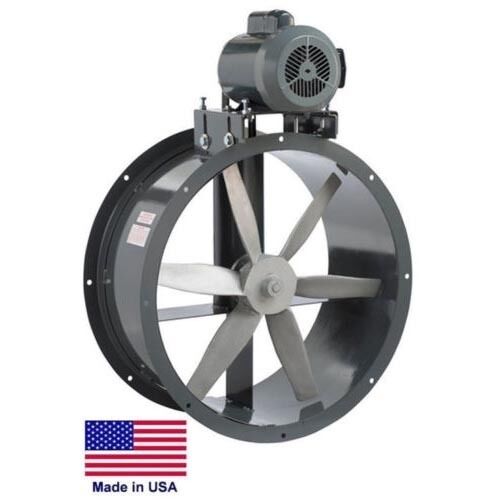 34" TUBE AXIAL DUCT FAN - 13,695 CFM - 230/460 V - 3 Ph - Belt Driven - 1.5 Hp