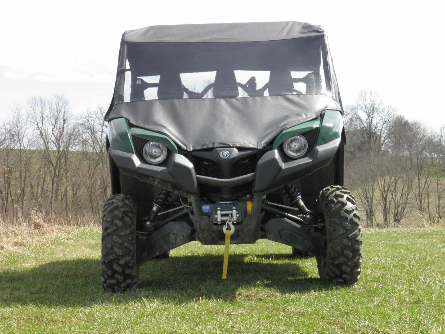 Half Enclosure for Yamaha Viking - VINYL WINDSHIELD, ROOF, and REAR WINDOW