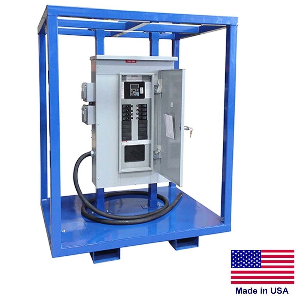 Portable Power Distributor Center - 208Y Stepdown to 120 Volts - 8 Outlets NEMA