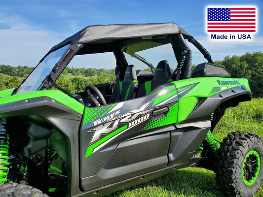 HARD WINDSHIELD & ROOF for Kawasaki Teryx KRX - Canopy - Soft Top - Heavy Duty