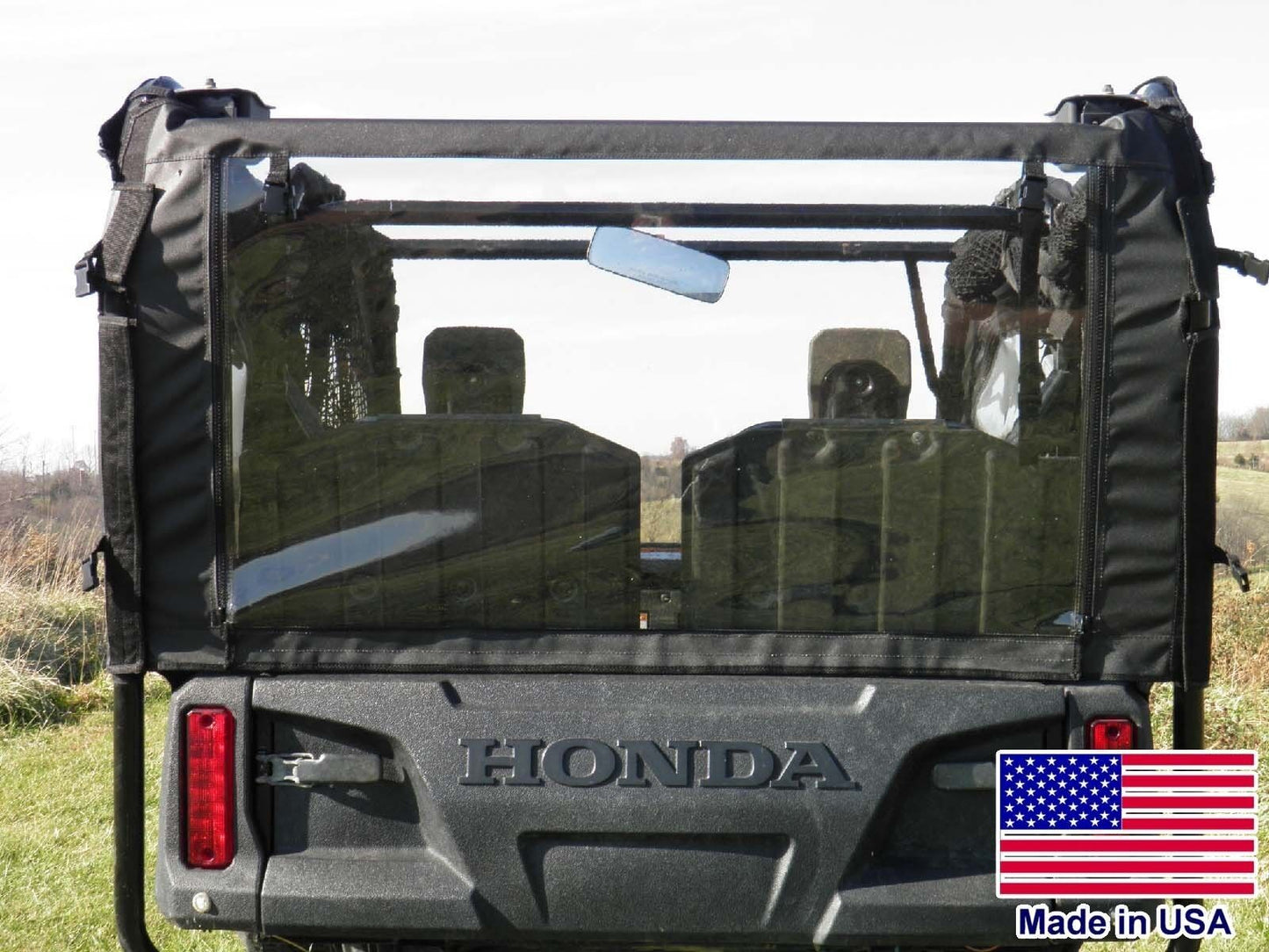HALF ENCLOSURE for Honda Pioneer 700-4 - HARD WINDSHIELD, Roof & Rear Window