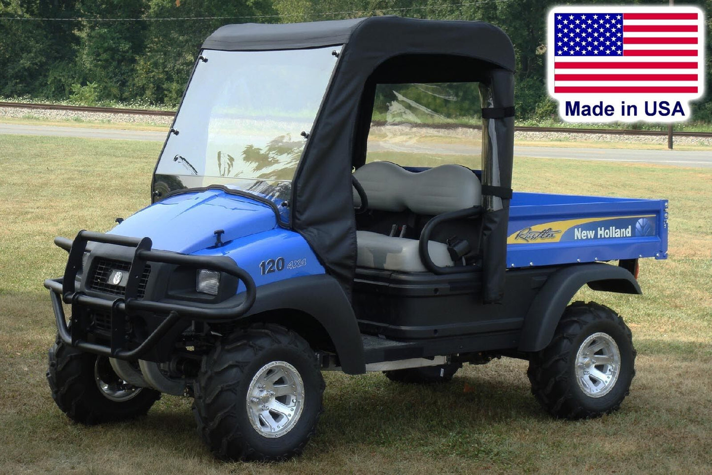 New Holland Rustler Mini Cab Enclosure - HARD WINDSHIELD - ROOF - REAR WINDOW