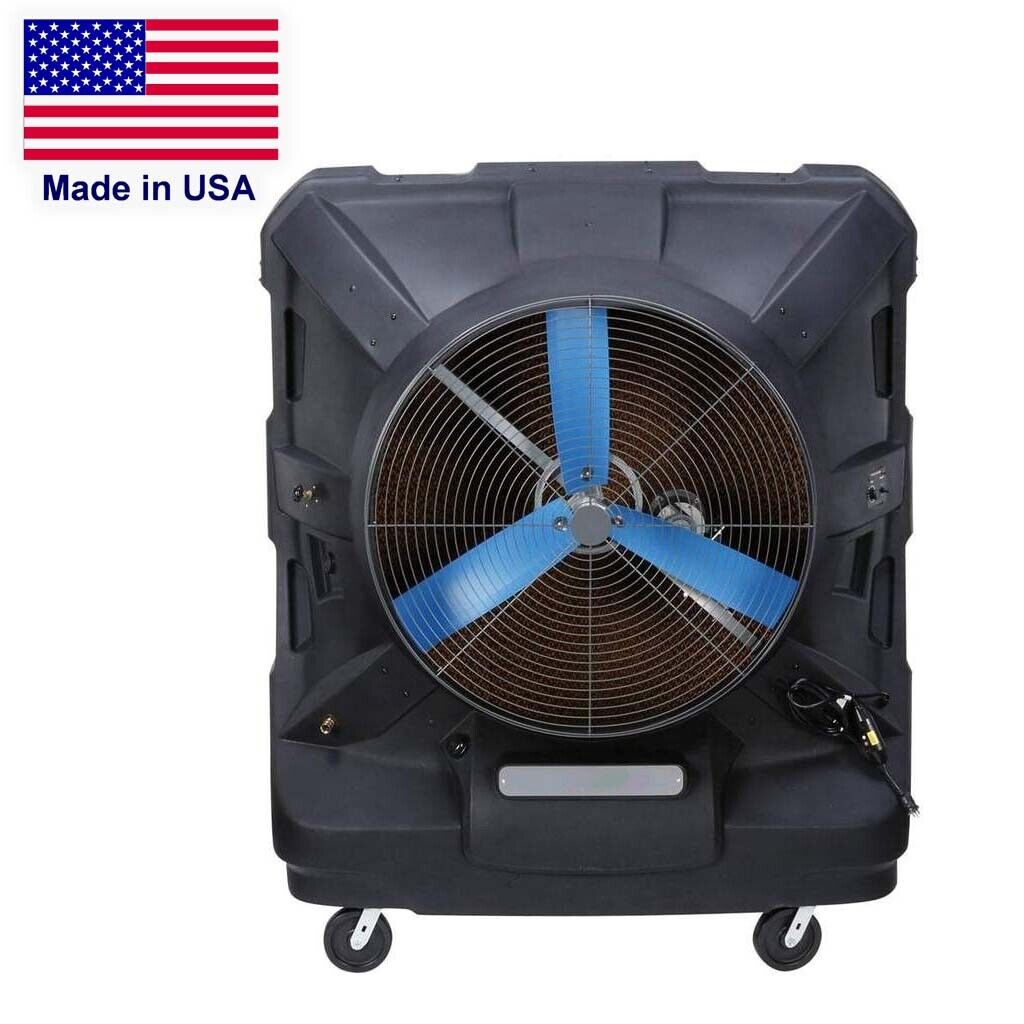 Portable Evaporative SWAMP COOLER - 22500 CFM - 5625 sq ft - 120 V - 65 Gal Tank