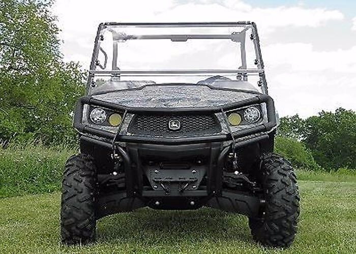 HARD WINDSHIELD for John Deere 550/560/590 - Polycarbonate - Withstands Hwy Spds