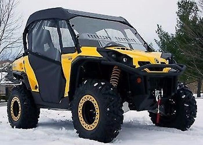 Can Am Commander Full Enclosure - HARD WINDSHIELD, Doors, Rear Window, and Roof