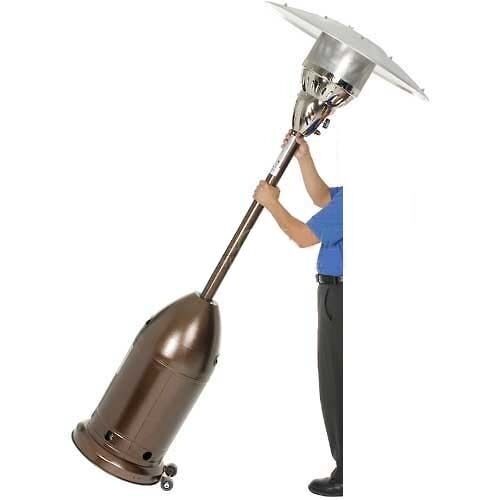 HEATER Propane Patio - Outdoor - Bronze Finish - 41,000 BTU - Max Range 15 Feet