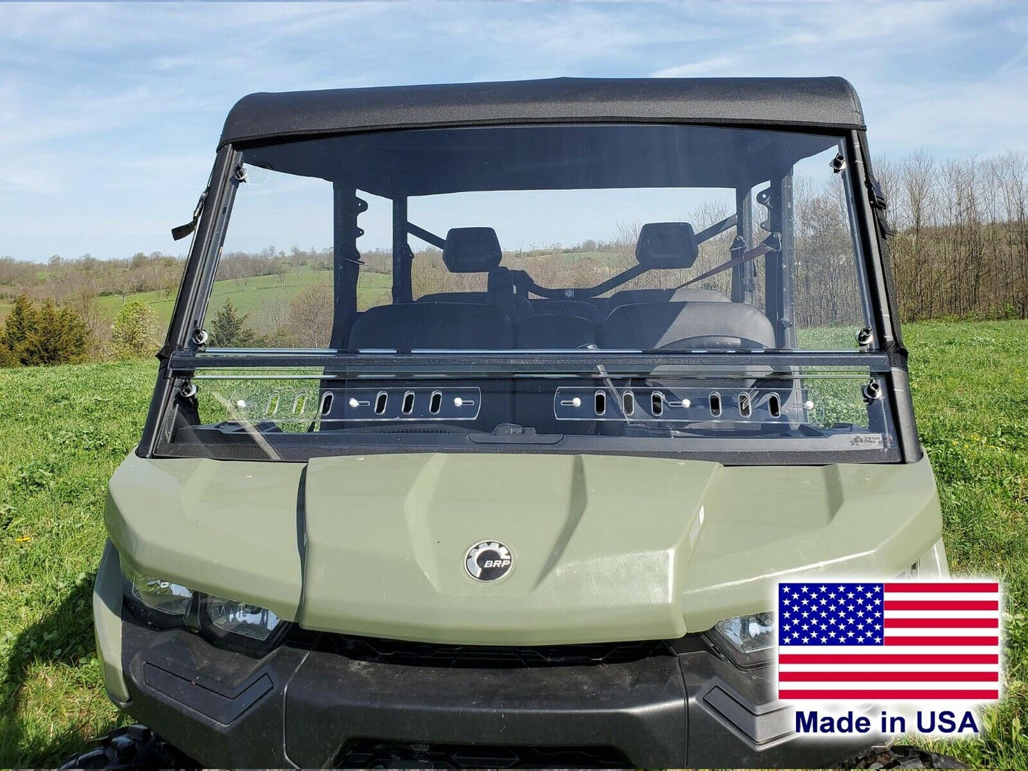 HARD WINDSHIELD and ROOF for Can Am Defender Max - Soft Top - Polycarbonate
