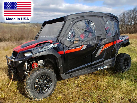 FULL ENCLOSURE for GENERAL 4 - HARD WINDSHIELD, Roof, Doors, & Rear Window