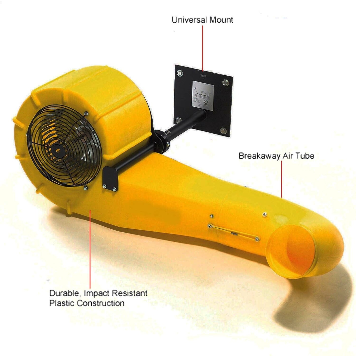 DOCK FAN - 1,200 CFM - 1/2 HP - 115 Volts - 1 Phase - Wall Mounted - 80 ft Throw