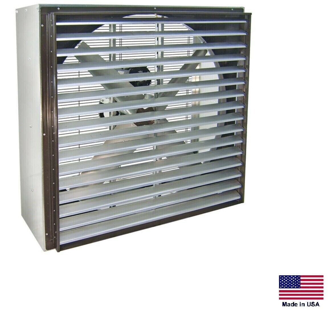 EXHAUST FAN Industrial - Combination - 48" - 5 Hp - 230V - 1 Phase - 28,800 CFM