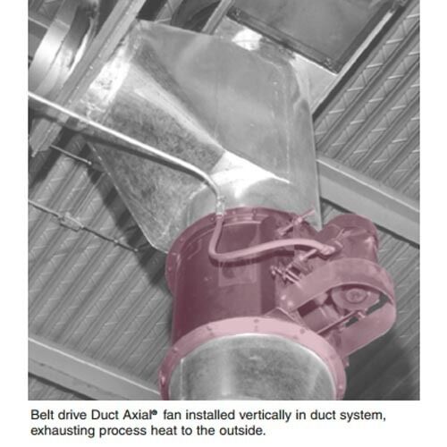 24" Exhaust Duct Fan - 9525 CFM - Belt Drive - 2HP - 6 Blade - 3PH - 230/460V