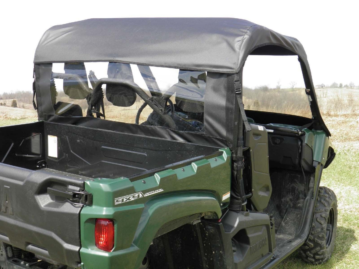 Half Enclosure for Yamaha Viking - VINYL WINDSHIELD, ROOF, and REAR WINDOW
