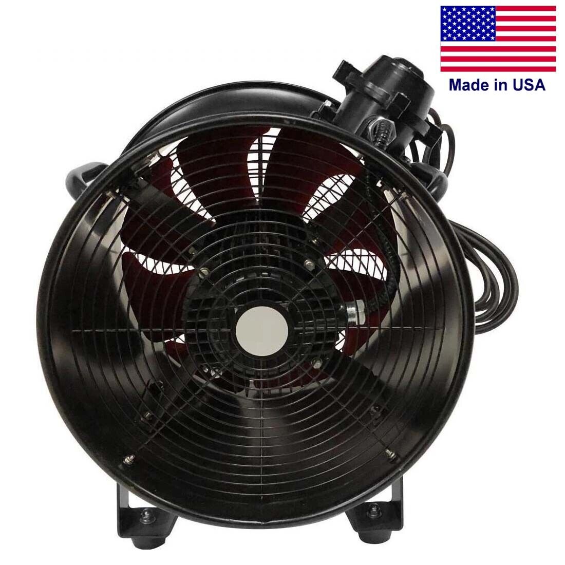 16" Portable Explosion Proof BLOWER - 3355 CFM - 230 Volt - 1 Ph - 2/3HP - Axial
