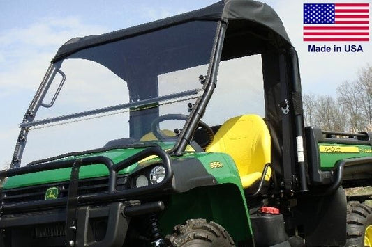 John Deere Gator HPX XUV HARD WINDSHIELD and ROOF Combo - Travels Highway Speed