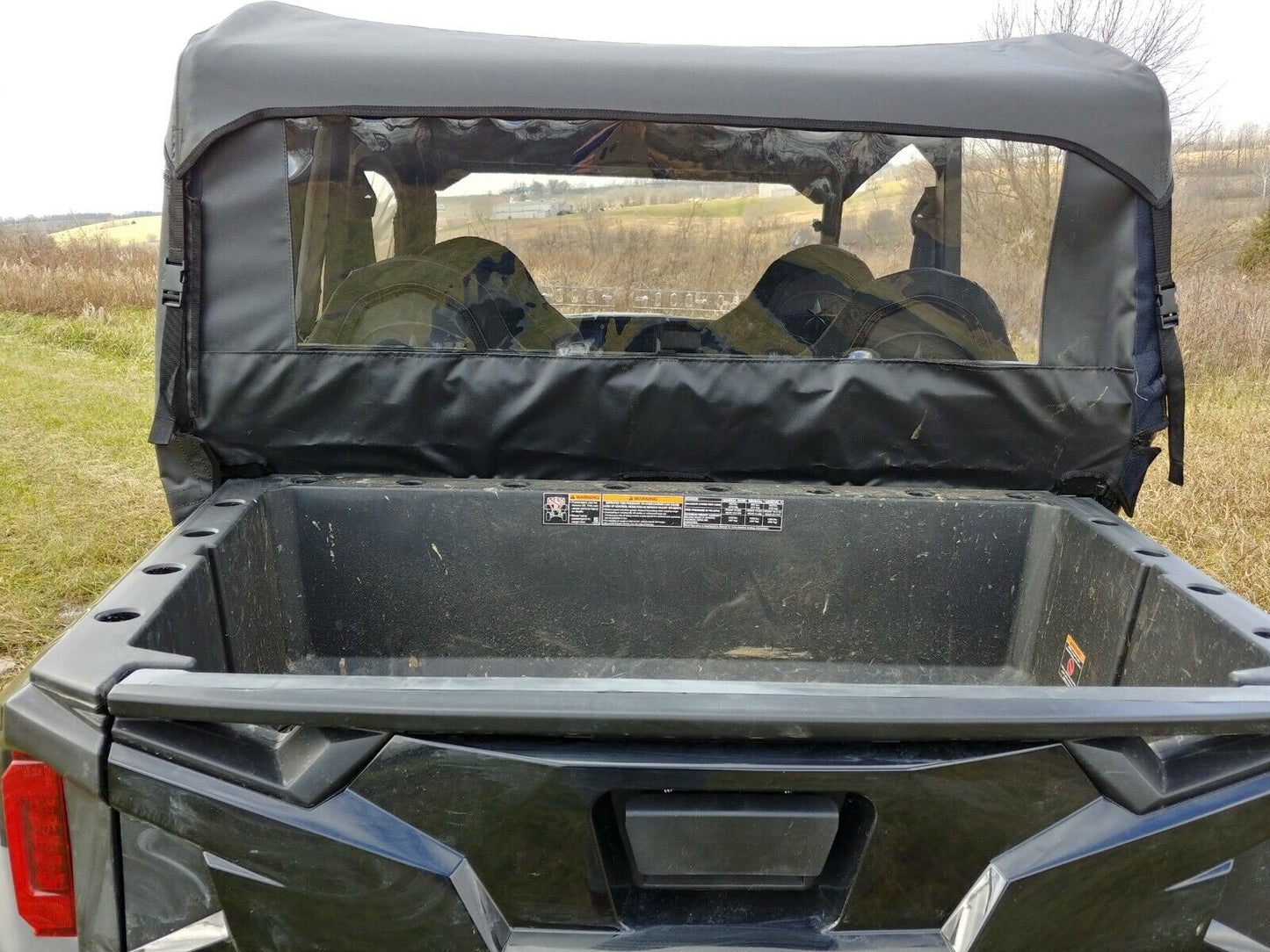 Partial ENCLOSURE for Polaris General 4 - HARD WINDSHIELD - ROOF - REAR WINDOW