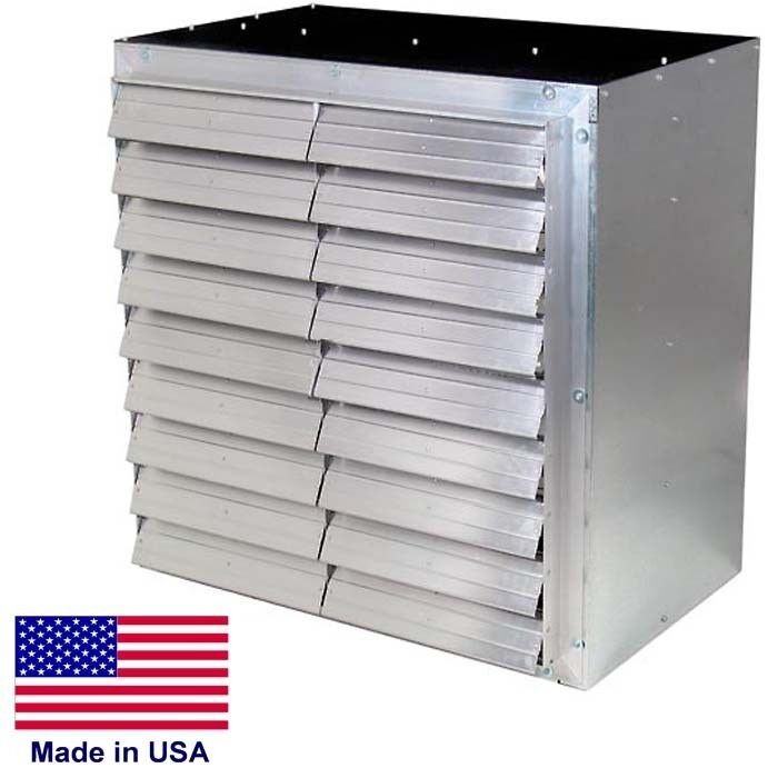 50" Wall Exhaust Fan - 20,900 CFM - 115/230 V - 1 HP - Belt Driven - Galv Steel