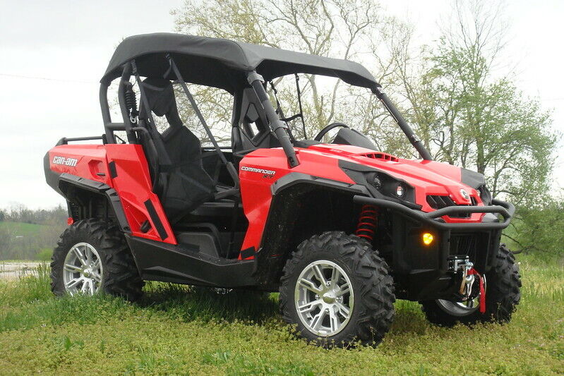 HARD WINDSHIELD & ROOF for Can Am Commander - Soft Top - Heavy Duty - Commercial