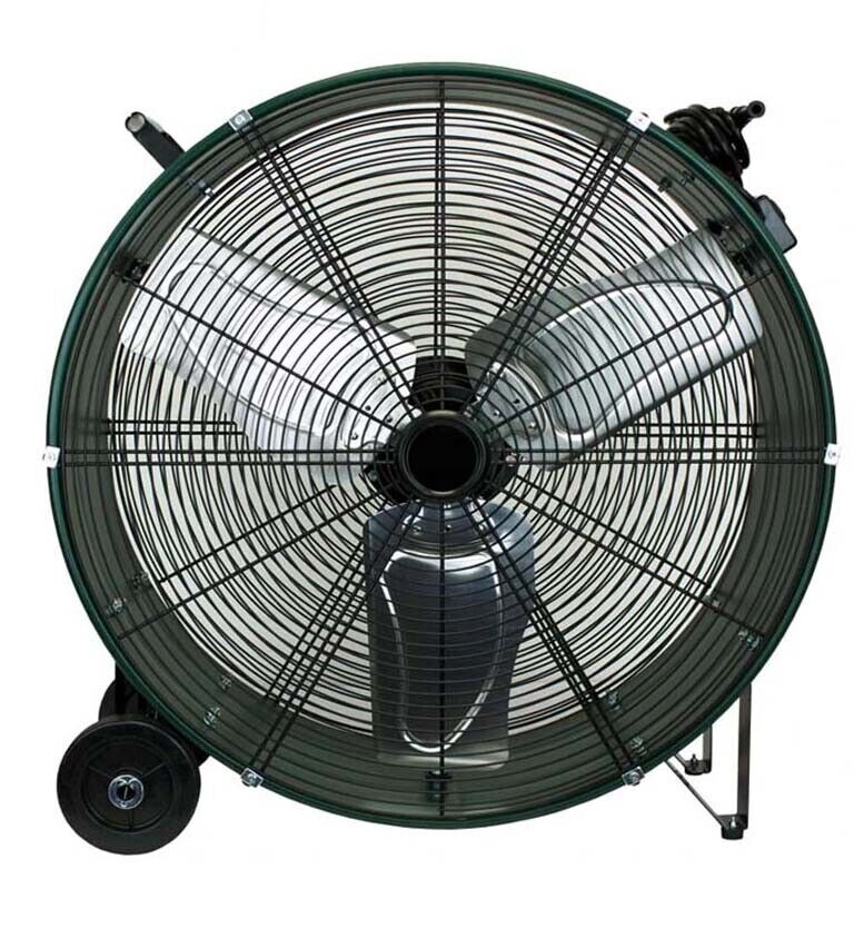 30" Drum Floor Fan - 8,800 CFM - 120 Volts - 1 Phase - Direct Drive - 2 Speed
