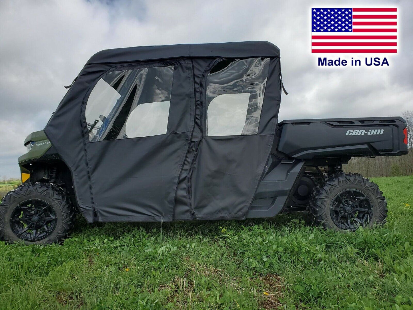 FULL DOORS for Can Am Defender Max - Soft Material - Withstands Highway Speeds