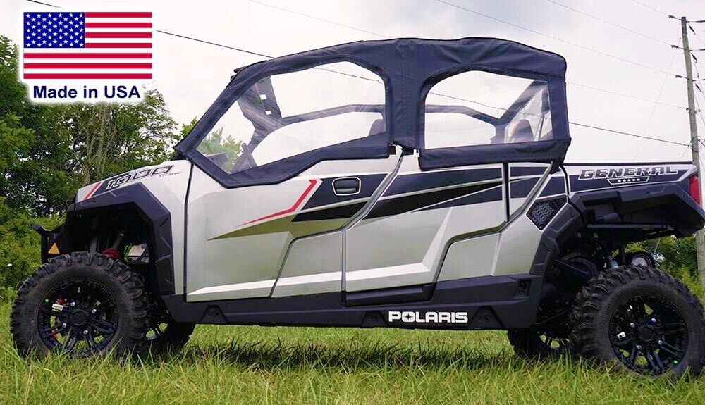 DOORS and REAR WINDOW for Polaris General 4 - Crew - 1000 - XP - Soft Material