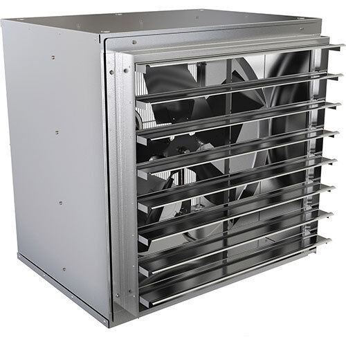 30" EXHAUST FAN - 9,535 CFM - 1 HP - 220 Volt - 3 Ph - Belt Driven - Wall Mount