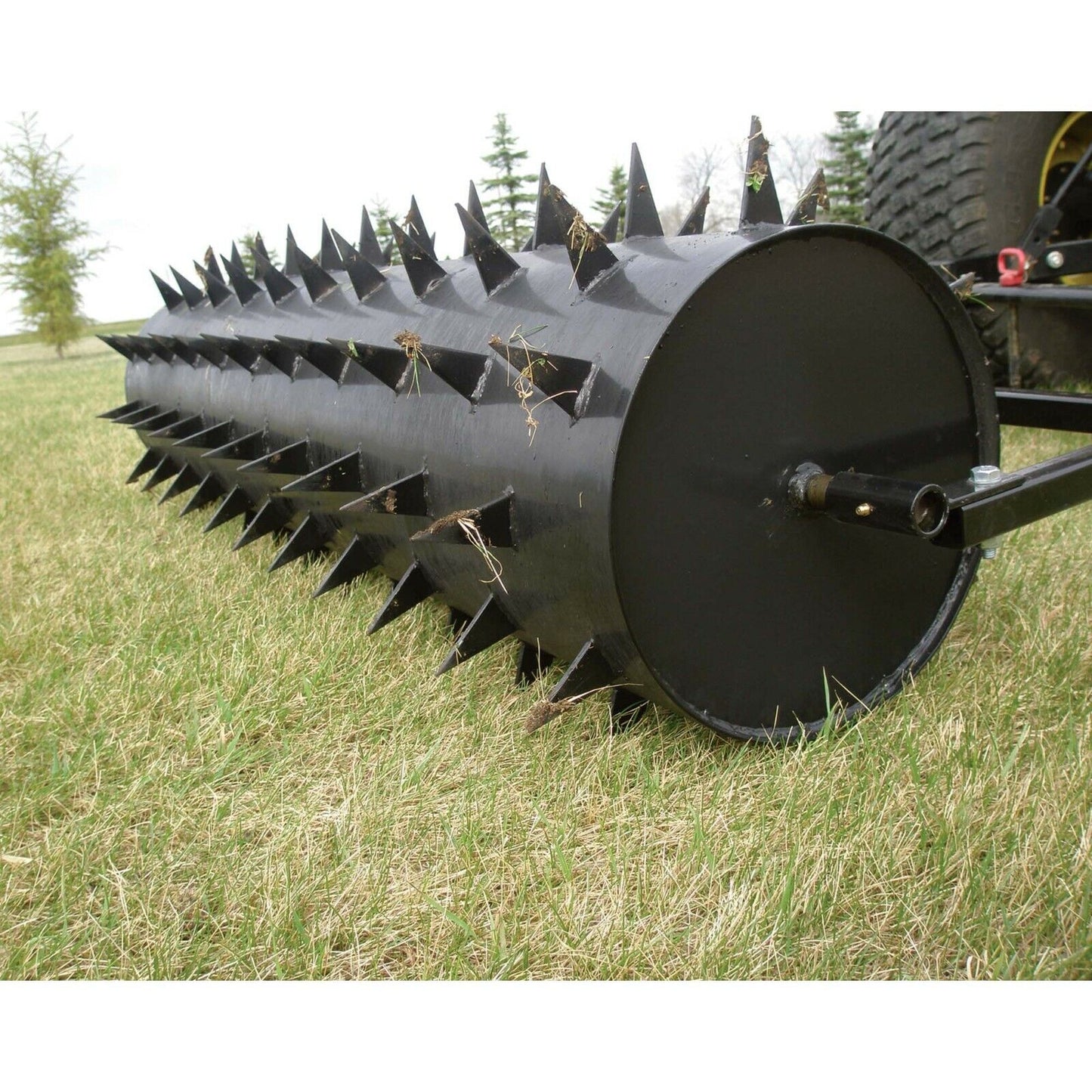 36" Spike Aerator - Drum - 300 lbs Capacity - 78 Spikes - 2.5" Penetration