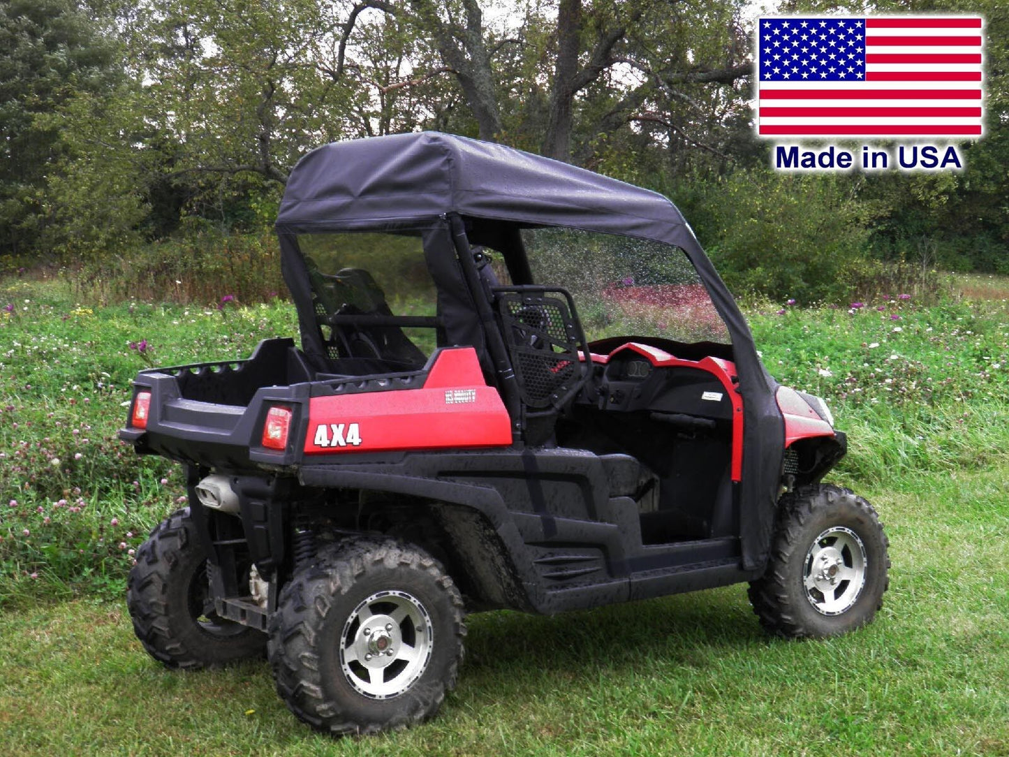 Mini Enclosure for HiSun Massimo 800 - Vinyl Windshield, Roof and Rear Window