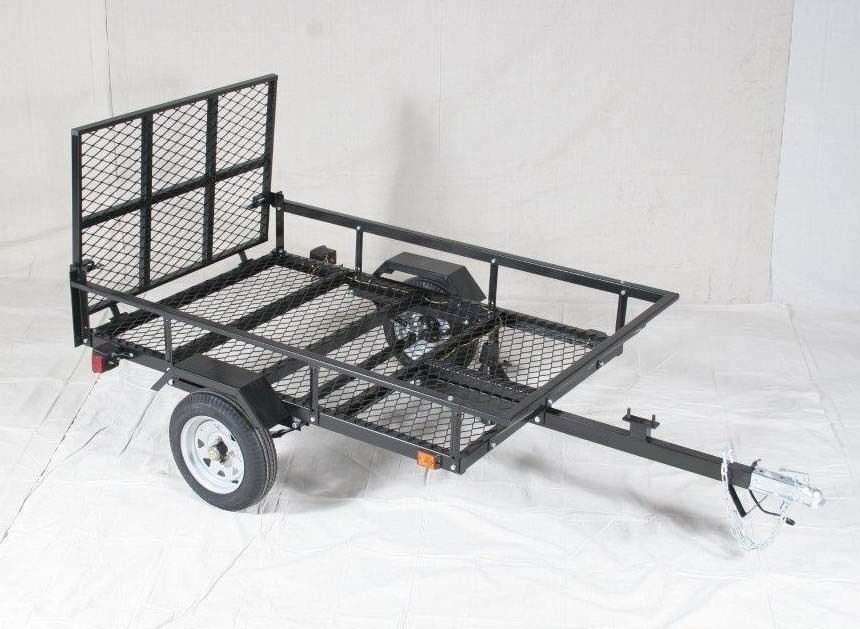 ATV Trailer - 1,000 lbs GVWR Cap - 12" Wheels - DOT Lighting - Industrial Duty