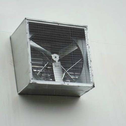 48" Slant Wall Exhaust Fan - 2 Speed - 230 Volt - 1 HP - 21,100 CFM - Belt Drive