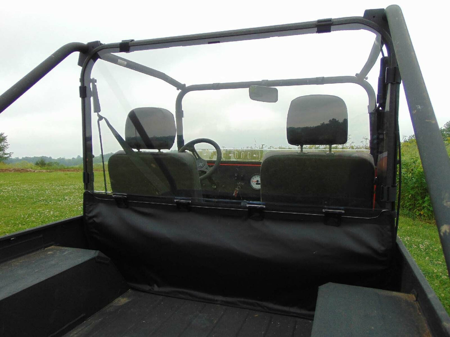 HARD REAR WINDOW for Mahindra Roxor - Travels Highway Speed - Commercial Duty