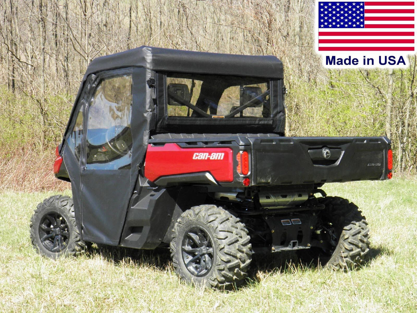 Can Am Defender Full Enclosure - HARD WINDSHIELD - Roof - Doors - Rear Window