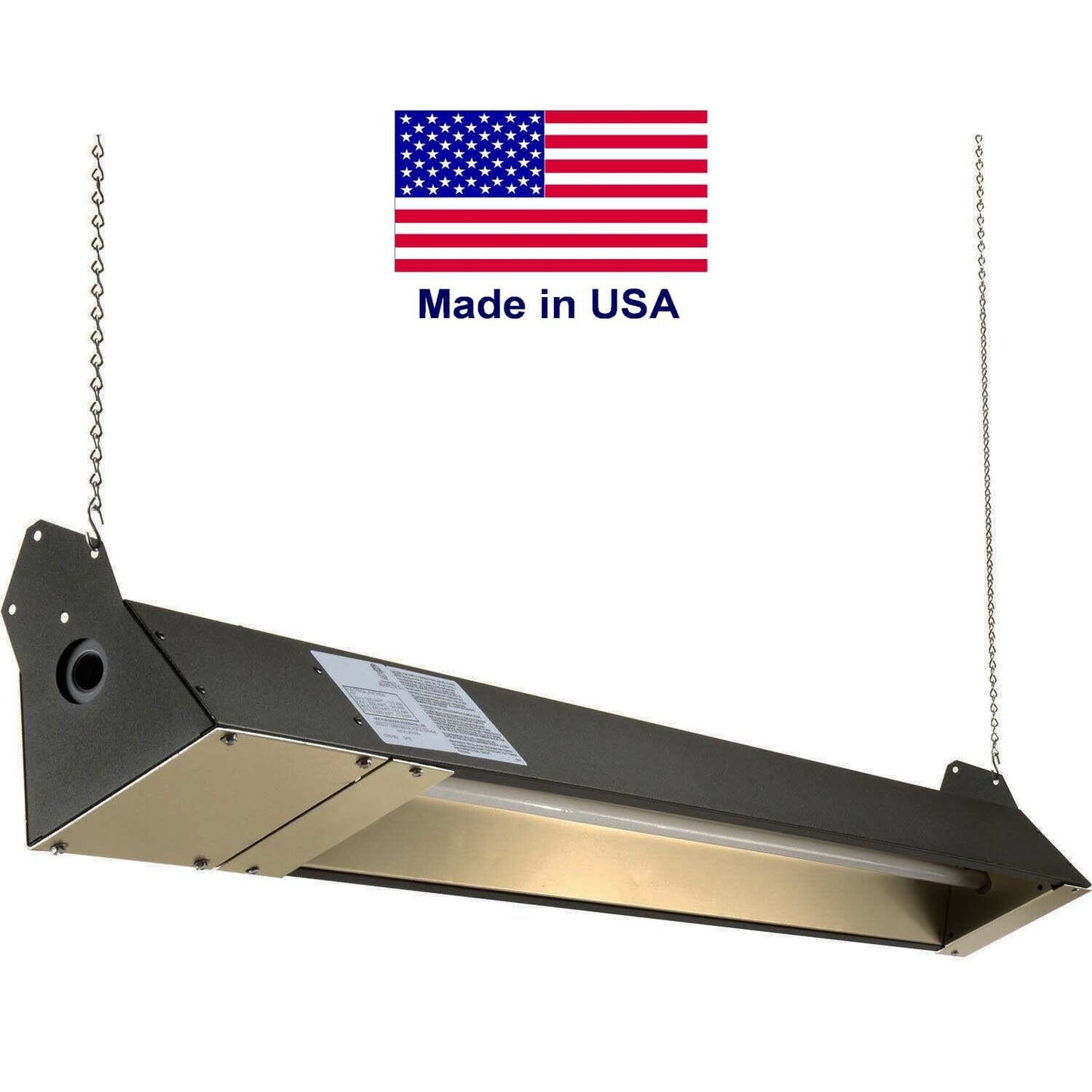 Infrared Heater - 6826 BTU - 230 V - 260 Sqft - Indoor Outdoor - Quartz - Brown