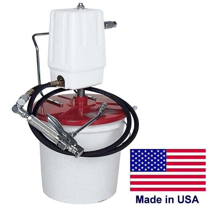 Commercial Air Operated Grease Pump - 150 PSI - 50:1 Gear Ratio - Industrial USA