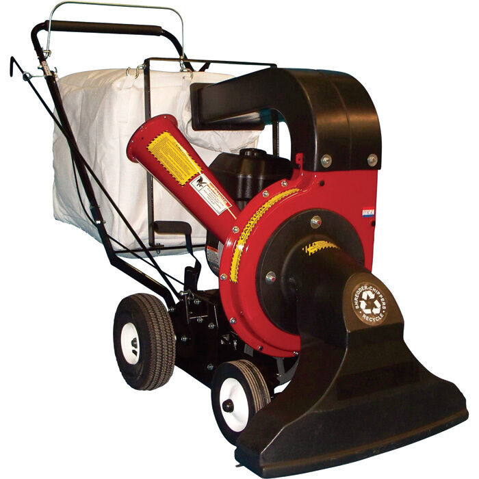 Walk Behind Vacuum Chipper & Bagger - 15 HP - 1,600 CFM - OHV - Industrial Grade