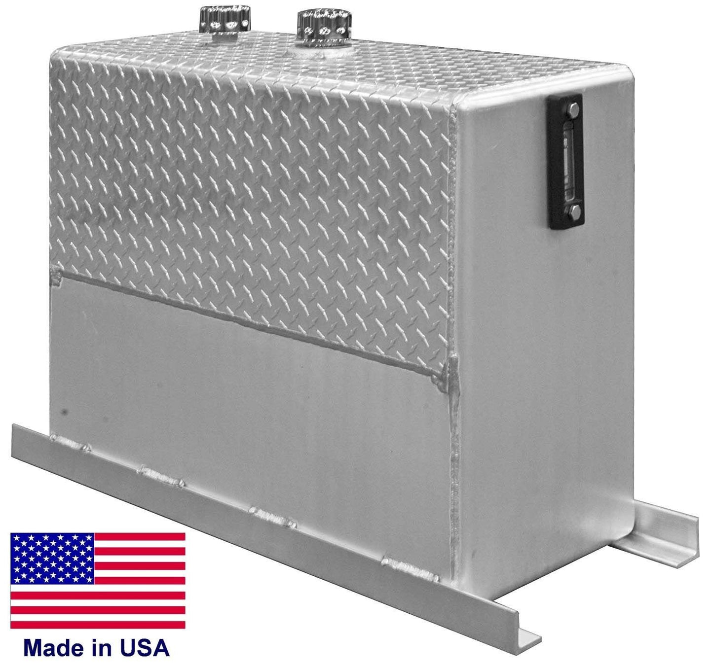 50 Gallon Hydraulic Reservoir - Aluminum - Upright - Sight Gauge - Mounting Kit