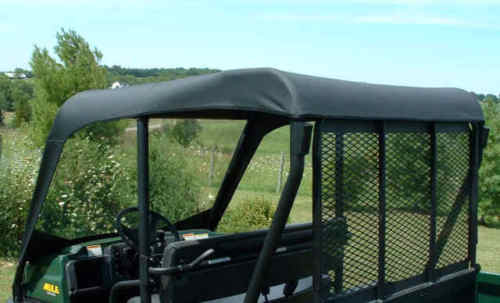 ROOF and VINYL WINDSHIELD for Kawasaki 3010 TRANS - Puncture Resistant - Soft