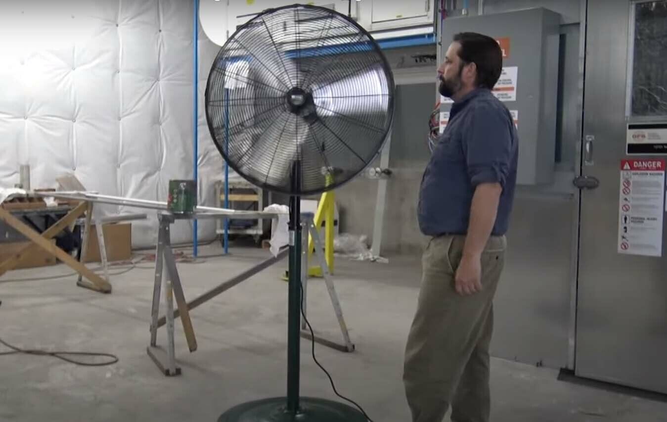 24" Oscillating Pedestal Fan - 7435 CFM - 120 Volts - 3 Speed - Indoor & Outdoor