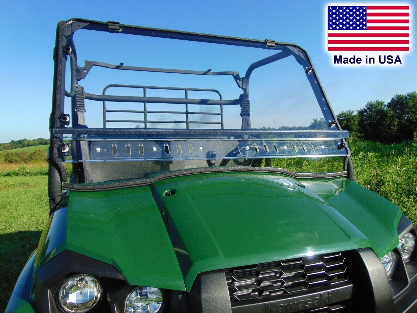 HARD WINDSHIELD for Kawasaki Mule Pro MX, FX, SX, & DX - Polycarbonate