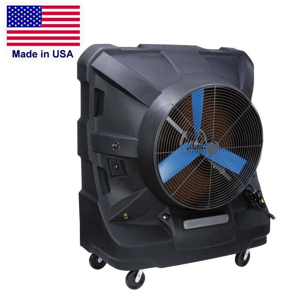 Portable Evaporative SWAMP COOLER - 22500 CFM - 5625 sq ft - 120 V - 65 Gal Tank