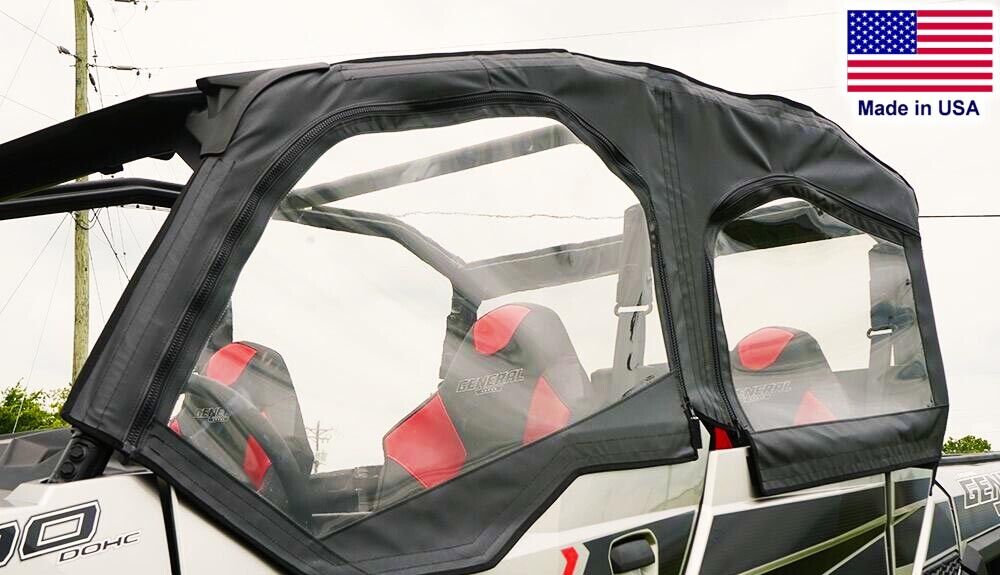 DOORS and REAR WINDOW for Polaris General 4 - Crew - 1000 - XP - Soft Material
