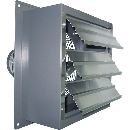 36" Wall Exhaust Fan - Single Speed - 1/3 HP - 12,000 CFM - 115/230 V - 1 Phase