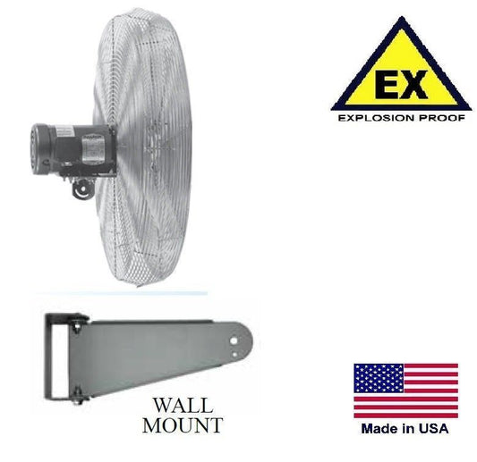30" CIRCULATOR FAN - Explosion Proof - Wall Mount - 240 Volts - 1 Ph - 5,400 CFM