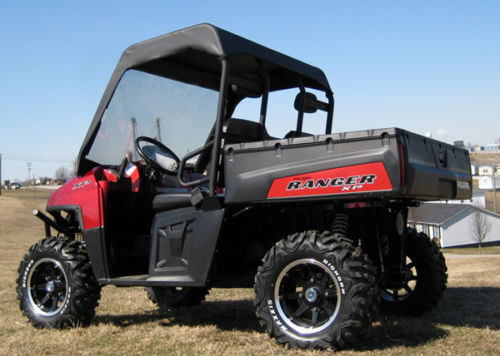 VINYL WINDSHIELD and ROOF for Polaris Ranger XP - Soft Material