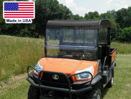 HALF Enclosure for Kubota RTV X1120D X900 - HARD WINDSHIELD Roof, Rear Window