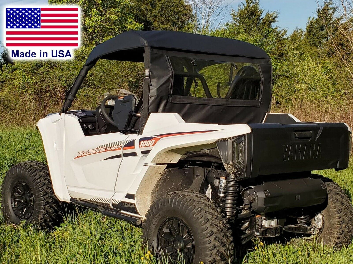 HALF Enclosure for Yamaha Wolverine RMAX 2 - HARD WINDSHIELD, Roof, Rear Window