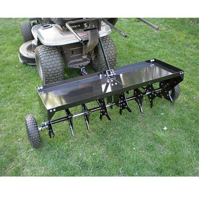 Industrial Tow Behind Plug Aerator - 48" - 32 Blades - 2 1/2" Deep Penetration